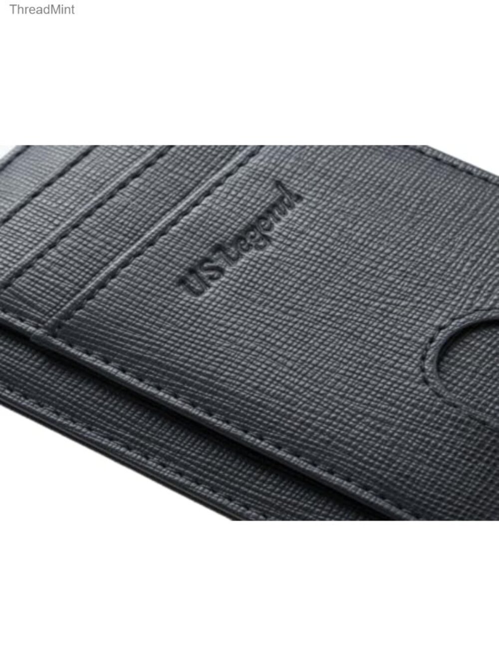 Ultra Slim Minimalist Faux Leather RFID Blocking Card Wallet for Men Women